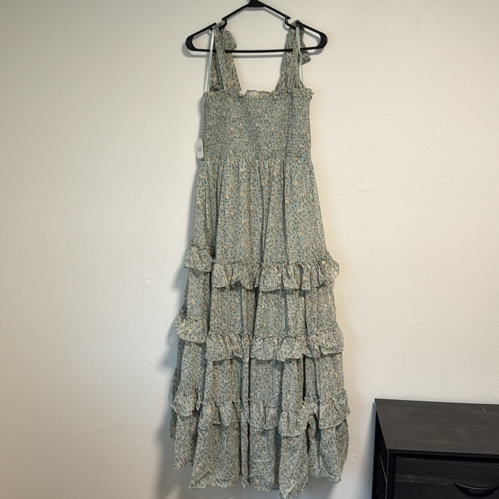 Altar’d State Tiered Maxi Dress in Floral Sage - Picture 9 of 9